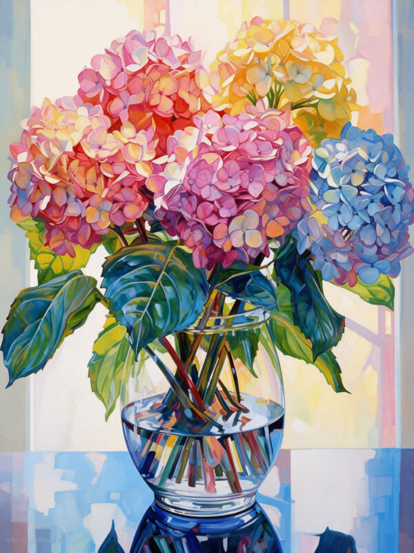 Hydrangea Flowers Diamond Art Painting Kits for Adults-DP13