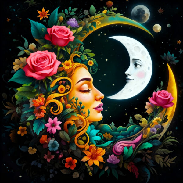 Sun and Moon Diamond Art Painting Kits for Adults DP02