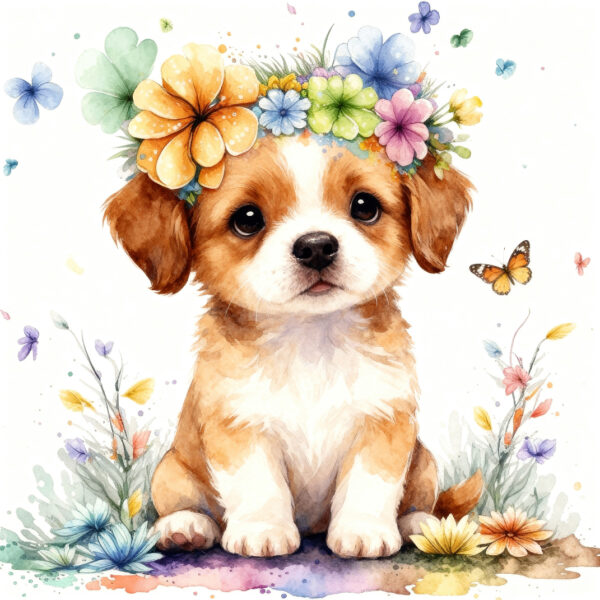 Cute Dog Diamond Art Painting Kits for Adults DP03