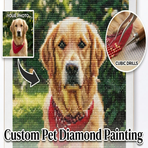 Custom Diamond PaintingFrom Your Pet Photo