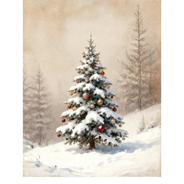 Sparkling Christmas Tree Diamond Art Painting Kit - Full Drill DIY Holiday Decor-DP028