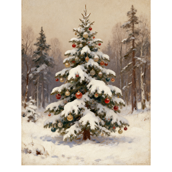 Sparkling Christmas Tree Diamond Art Painting Kit - Full Drill DIY Holiday Decor-DP029