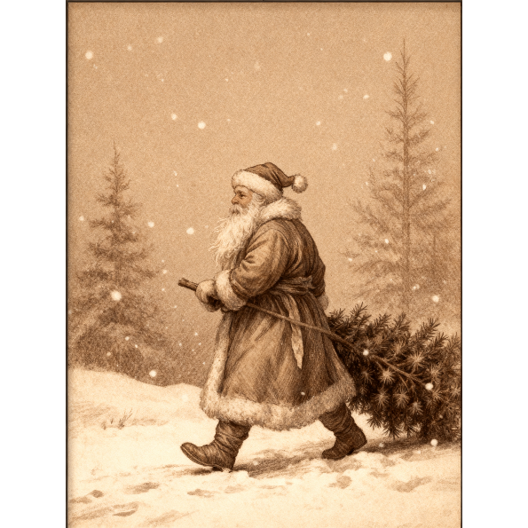 Sparkling Christmas Tree Diamond Art Painting Kit - Full Drill DIY Holiday Decor-DP033