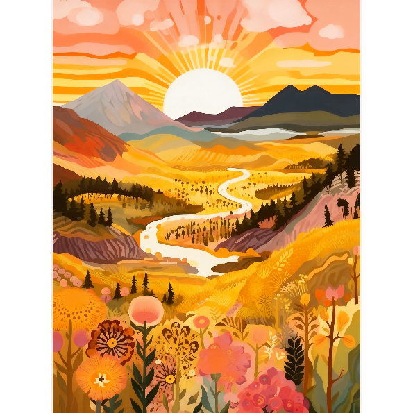 Landscaple Diamond Art Painting Kits for Adults-DP038