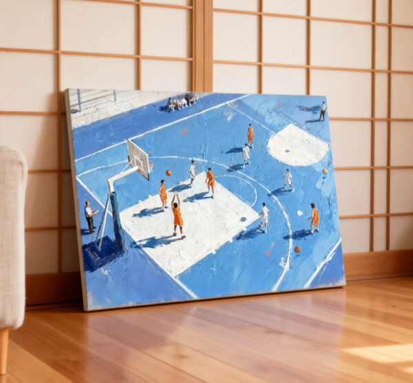 Hand Oil Painting Basketball Course HP-C04