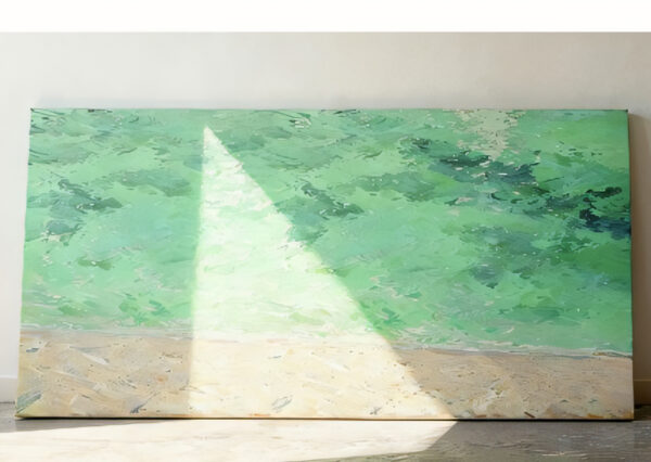 Hand Painted Abstract Beach Oil Painting HP-HGP06