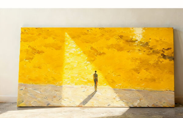 Hand Painted Alone Beach Oil Painting HP-HGP09