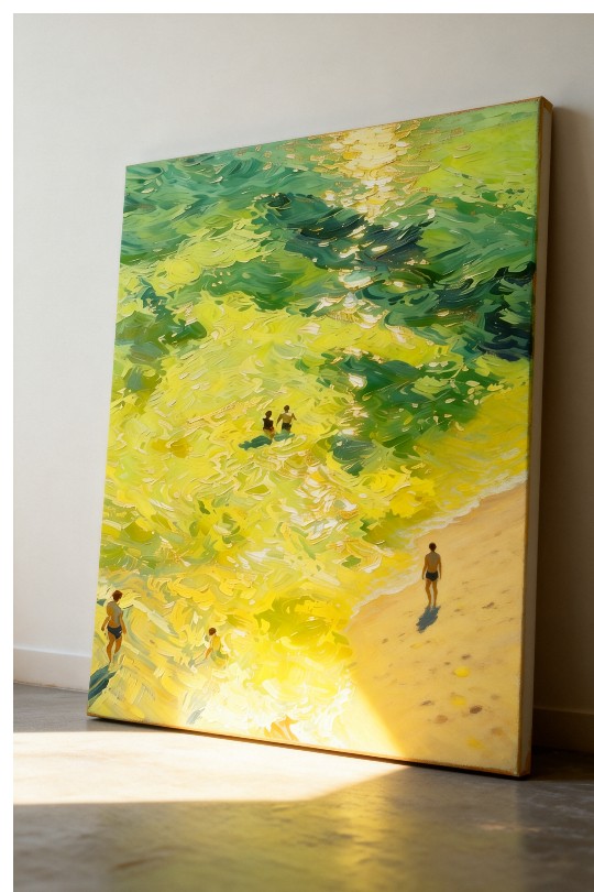 Hand Oil Painting Abtract Beach Oil Painting HP-YGP01
