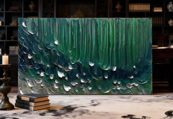 Hand Painted Abstract  Oil Painting