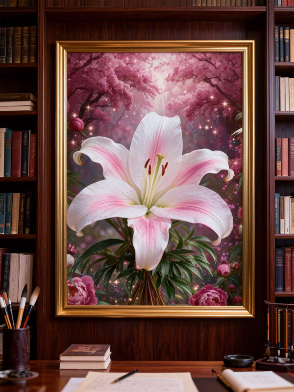 Lily Flower Flowers Diamond Art Painting Kits-PA0134