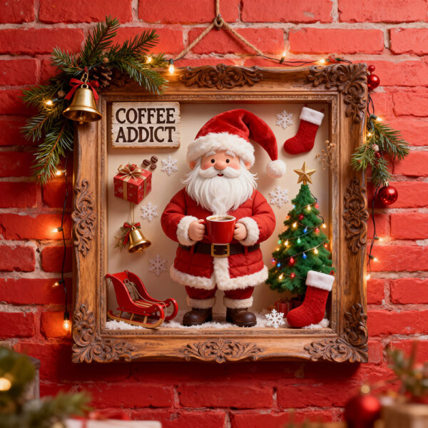 Santa Claus Drinks Coffee Diamond Art Painting Kits for Kids PA0136