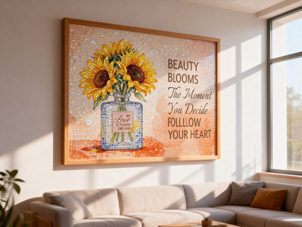 Sunflower Quotes Diamond Art Painting Kits PA0146