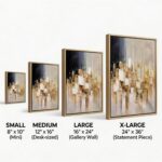 Custom 3D Abstract Painting From Photo size guide