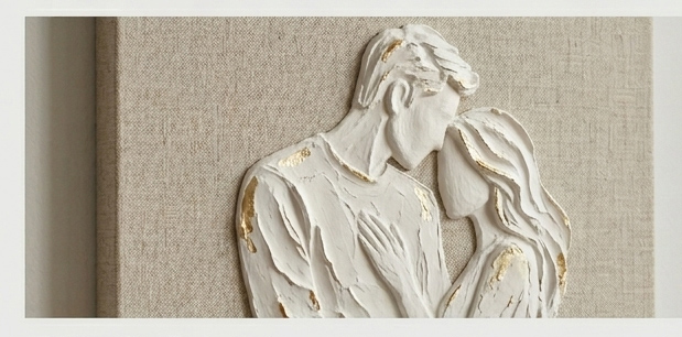Custom 3D relief art for couples, personalized wedding anniversary gift