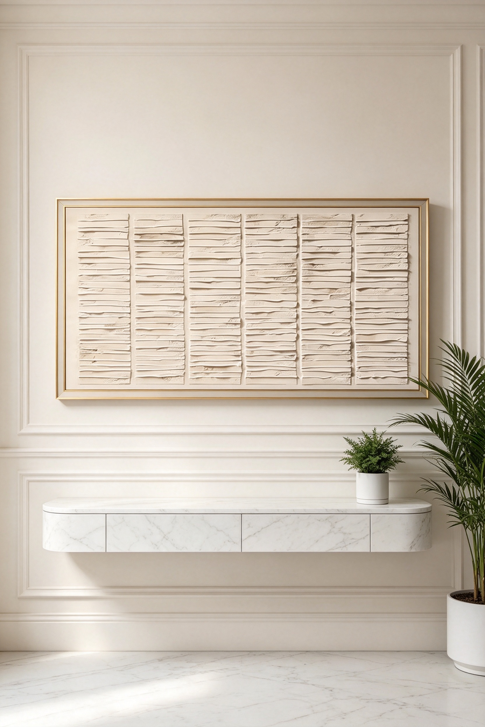 Wabi-Sabi - Large Modern 3D Textured Canvas Wall Art