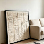 large modern 3d textured canvas wall art