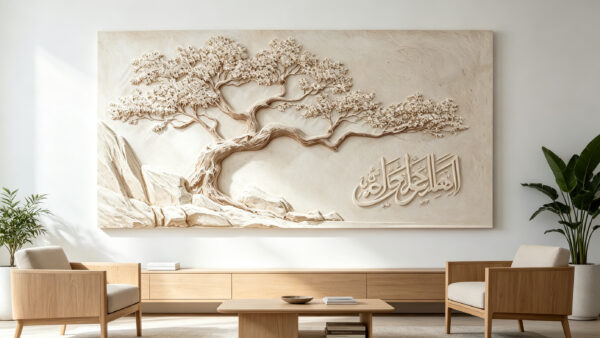 3D Islamic Arabic calligraphy tree wall art