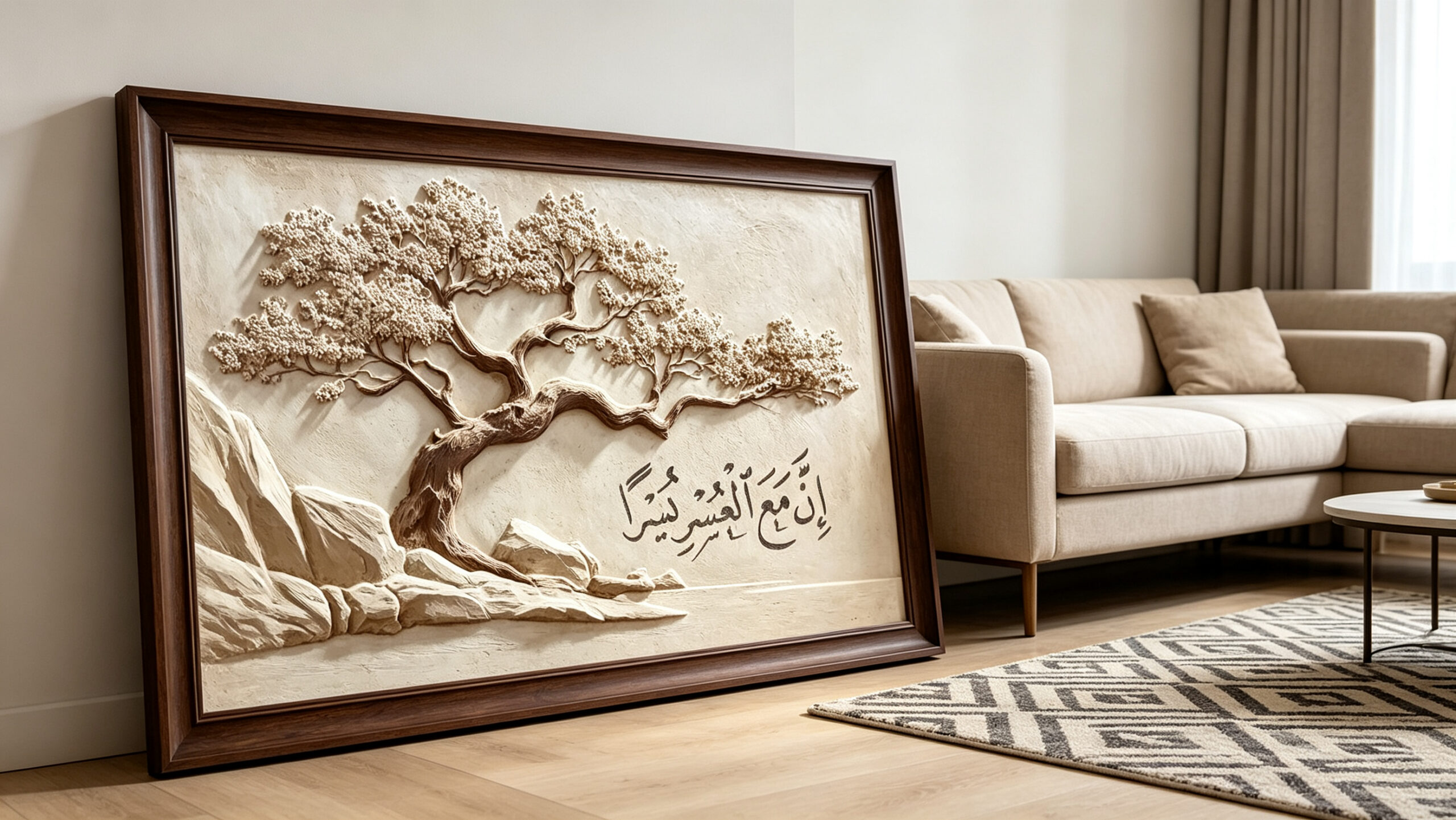 3D Islamic wall art Arabic calligraphy textured home decor