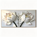 3d-printed-double-lotus-relief-wall-art-