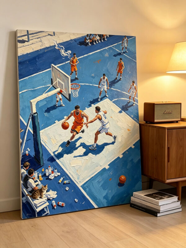 3d-textured-basketball-match-canvas-wall-art