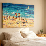 3d-textured-beach-volleyball-canvas-art