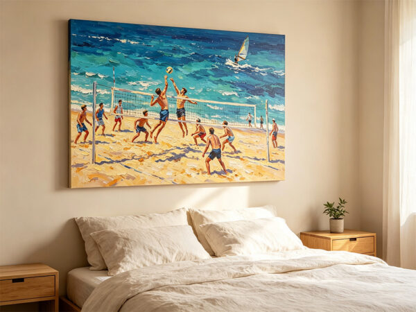 3d-textured-beach-volleyball-canvas-art
