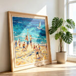 3d-textured-beach-volleyball-canvas-art