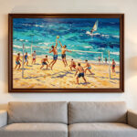3d-textured-beach-volleyball-canvas-art
