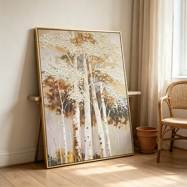 3d-textured-golden-birch-tree-canvas-wall-art
