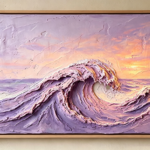 3d-textured-purple-sunset-ocean-wave-textured-wall-art