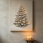 3d-textured-snowy-christmas-tree-canvas-wall-art