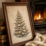 3d-textured-snowy-christmas-tree-canvas-wall-art