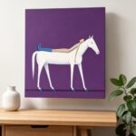 3d-textured-surrealist-girl-white-horse-canvas-wall-art