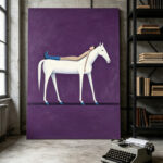 3d-textured-surrealist-girl-white-horse-canvas-wall-art