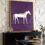 3d-textured-surrealist-girl-white-horse-canvas-wall-art