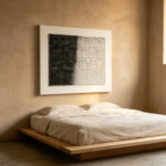 Black and White 3D Textured Abstract Wall Art