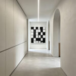 Black and White Geometric 3D Textured Wall Art