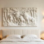 White Wolves 3D Textured Canvas Art