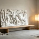 White Wolves 3D Textured Canvas Art